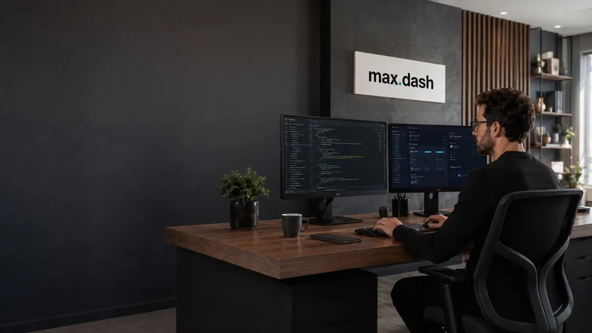 Arbeitsplatz, an dem max.dash entwickelt und betrieben wird